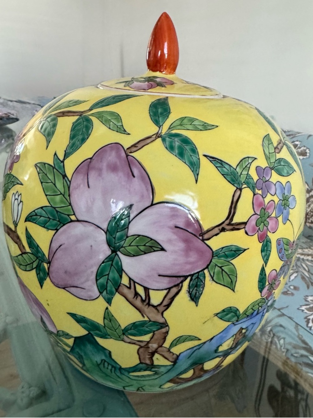 Ginger Jar + lid Qing Qianlong Dynasty, Chinese Large No Damage - Picture 7 of 8